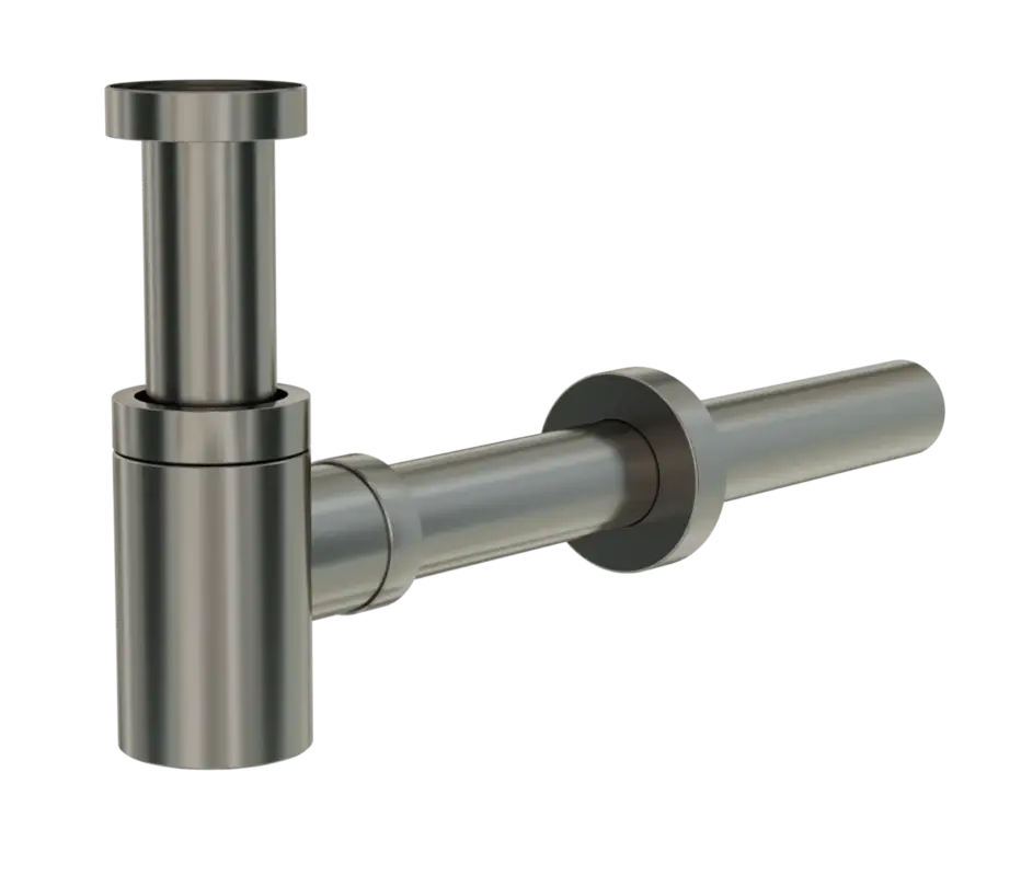 Kracherpreis Santeg Styledrain MINI-X Ablauf für Handwaschbecken, Gunmetal gebürstet, 32 mm