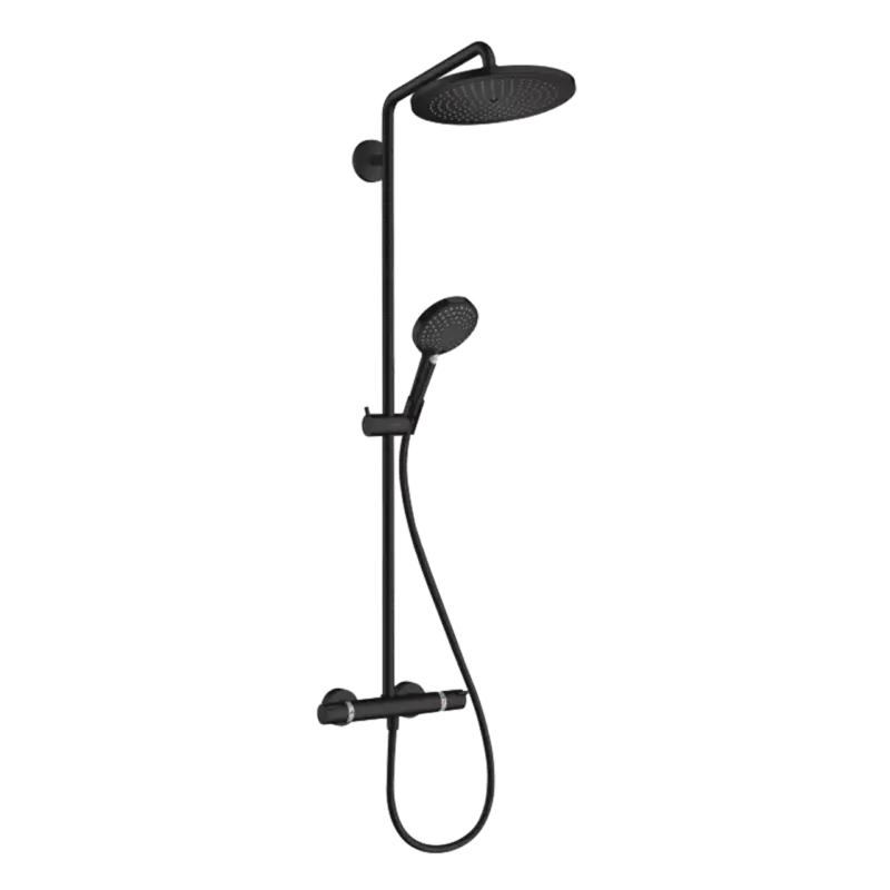 Hansgrohe Croma Select S 280 Duschsystem: Schwarz Matt Neu