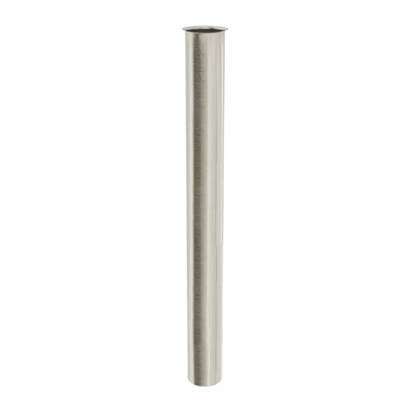 Finale Aktion Santeg Draintube Verlängerungsstück mit Ringablauf Handwaschbecken, CoolMetal gebürstet, Ø32mm 30 cm