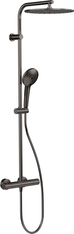Preisknaller Blaufoss Round 300 Duschsystem: Brushed GunMetal