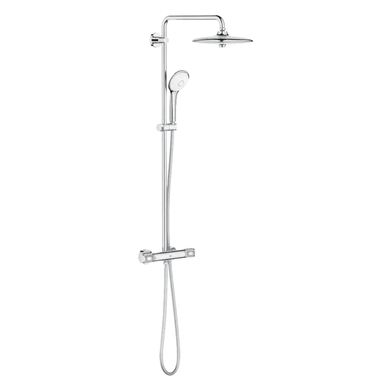 Grohe Euphoria System 260 Regendusche Duschsystem mit Thermostatbatterie: Wandmontage, Chrom Nur Heute