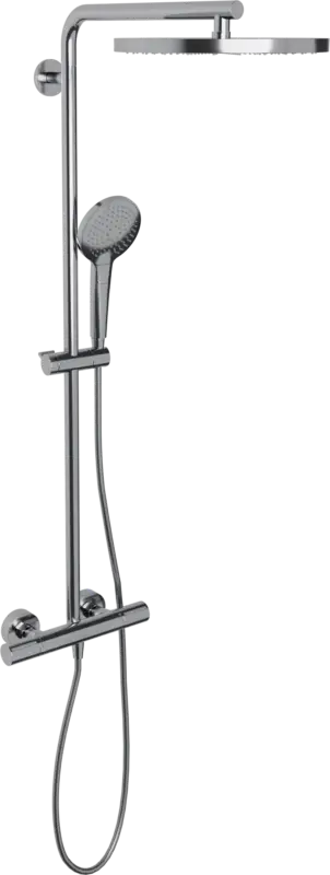 Blaufoss Nola 300 Regendusche Duschsystem mit Thermostatbatterie: Wandmontage, Chrom Beliebt