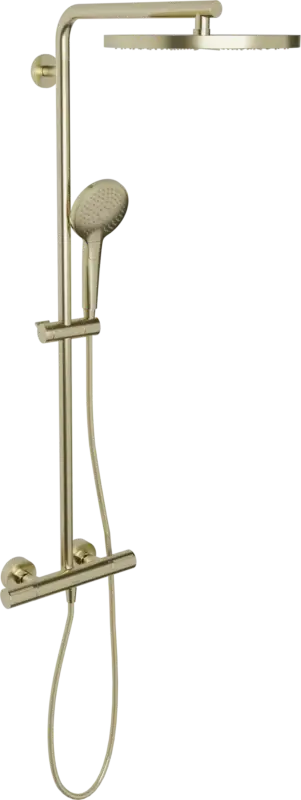 Versand Am Gleichen Tag Blaufoss Nola 300 Regendusche Duschsystem mit Thermostatbatterie: Wandmontage, Brushed Champagne Gold