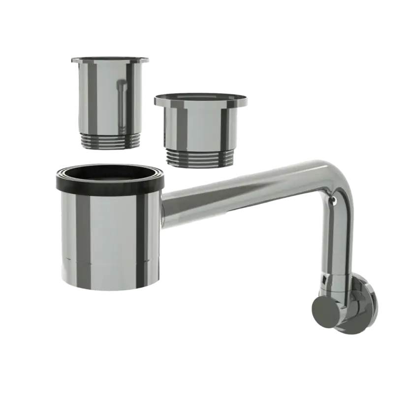 Santeg Styledrain UN/UP-X, chrom 5/4"- 32 mm Highlight