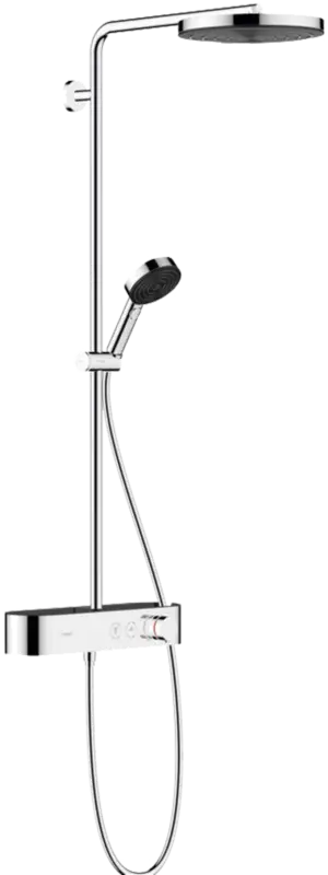 Hansgrohe Pulsify 260 Regendusche Duschsystem mit Thermostatbatterie: Wandmontage, Chrom Glänzend Zertifiziert