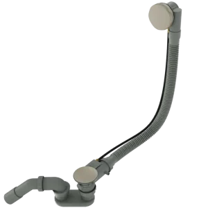 Wochenendangebot Santeg Unibath Badewannen-Ablauf mit Überlauf, CoolMetal gebürstet, 70 cm