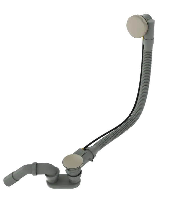 Wochenendangebot Santeg Unibath Badewannen-Ablauf mit Überlauf, CoolMetal gebürstet, 70 cm