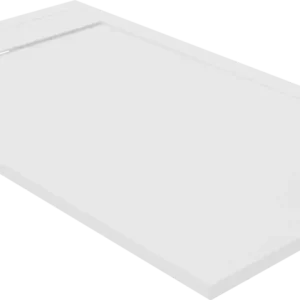 Direktkauf Luca Varess Dandy Duschwanne: 140 x 80 cm, Marmorkomposit, Weiße Steinstruktur, matt