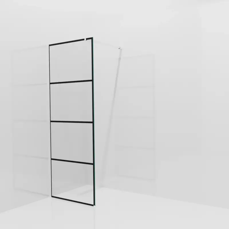 Balmani Modular Walk-In Dusche: 80 x 200 cm, Lined, inklusive Coating, Profil Chrom glänzend Bestpreis