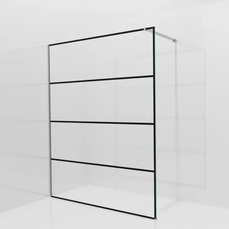 Angebot Balmani Modular Walk-In Dusche: 160 x 200 cm, Lined, inklusive Coating, Profil Brushed Inox
