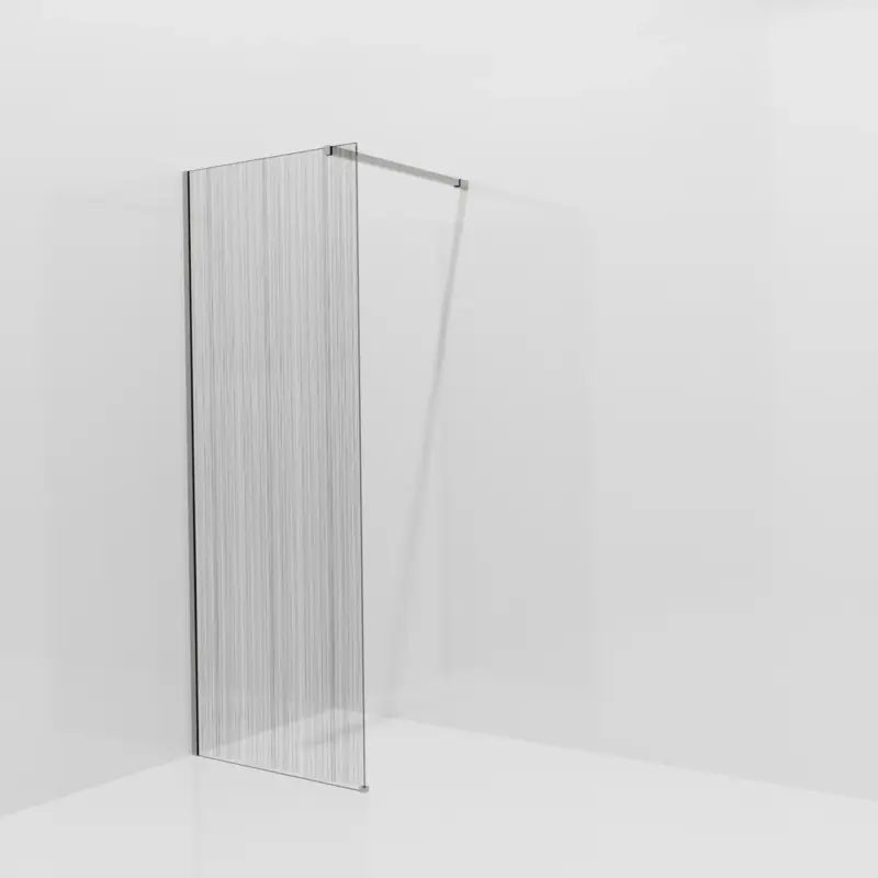 Aktuell Balmani Modular Walk-In Dusche: 80 x 200 cm, Mikado, inklusive Coating, Profil Brushed Inox