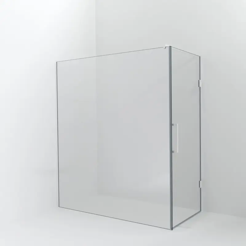 Balmani Modular Walk-In Dusche mit Tür: 180 x 200 cm mit Tür 90 cm, Klarglas, Profil Weiß matt Sale