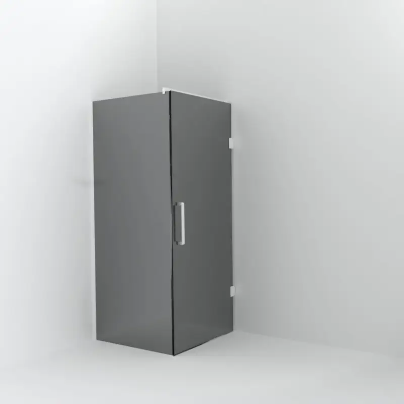 Balmani Modular Walk-In Dusche mit Tür: 90 x 200 cm mit Tür 90 cm, Reflex-Spiegelglas, Profil Weiß matt Solange Der Vorrat Reicht