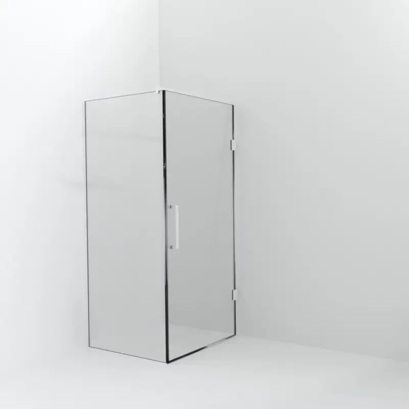 Angebot Balmani Modular Walk-In Dusche mit Tür: 90 x 200 cm mit Tür 100 cm, Klarglas inklusive Coating, Profil Weiß matt