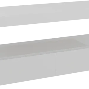 Aktuell Balmani Mitra Elements hängendes Möbelstück Set: 180 x 55 cm, Weiß matt mit Dominus Einzel- oder Doppel Waschtischplatte, Solid Surface Weiß matt