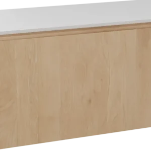 Balmani Eclips hängendes Möbelstück Set: 120 x 55 cm, Eiche Natur, mit Eclips Einzel- oder Doppel Waschtischplatte Solid Surface Weiβ matt Top-Angebot