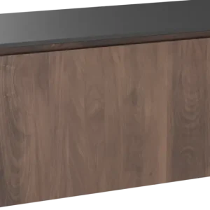 Balmani Eclips hängendes Möbelstück Set: 120 x 55 cm, Amerikanischer Nussbaum, mit Stretto Einzel Waschtischplatte Granit poliert Expressversand