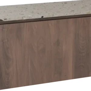 Balmani Eclips hängendes Möbelstück Set: 120 x 55 cm, Amerikanischer Nussbaum, mit Stretto Einzel- oder Doppel Waschtischplatte Greige Terrazzo Rabatt