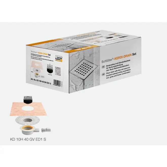 Bestpreis Schlüter KERDI-DRAIN-Set Horizontal KD10H40GVED1S
