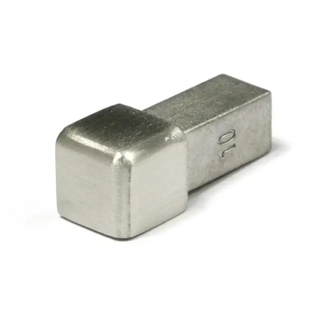 Sonderangebot PrimeCollection, Ecke Quadrat 10mm Edelstahl-gebürstet EFEQSG100