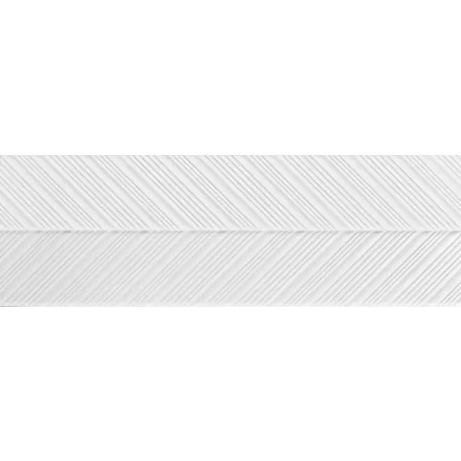 Finale Aktion Keraben Superwhite Dekor weiß Spire matt - Silk Touch 30x90 cm
