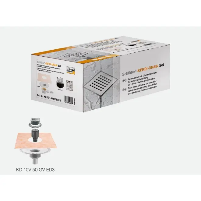 Schlüter KERDI-DRAIN-Set Vertikal KD10V50GVED3 Neue Ware