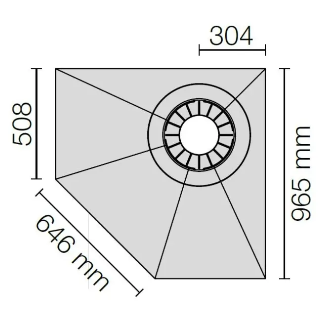 Echt Schlüter Gefälleboard Kerdi-Shower-TT 96x96 cm