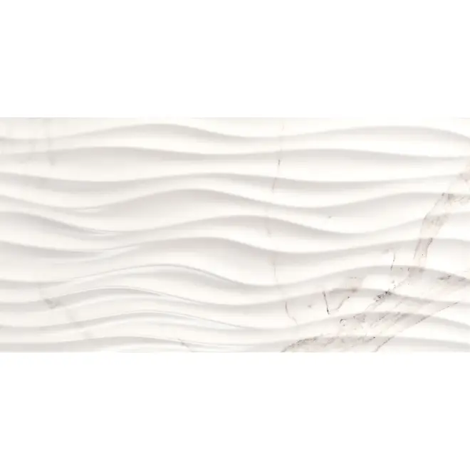 Love Tiles Precious Calacatta Shine Wanddekor Curl 35x70 cm Neuheit