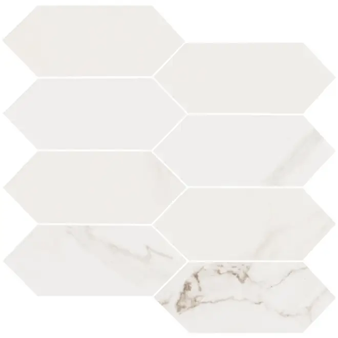Love Tiles Precious Calacatta Mosaik Hexagon Mix Matte 30x31 cm Wochenendangebot