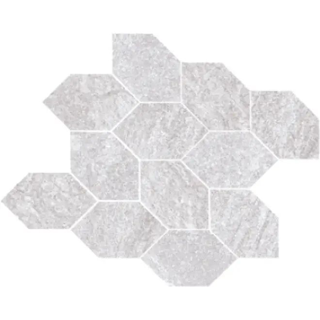 Solange Der Vorrat Reicht PrimeCollection QuarzStone Mosaik Foliage White 30x32 cm