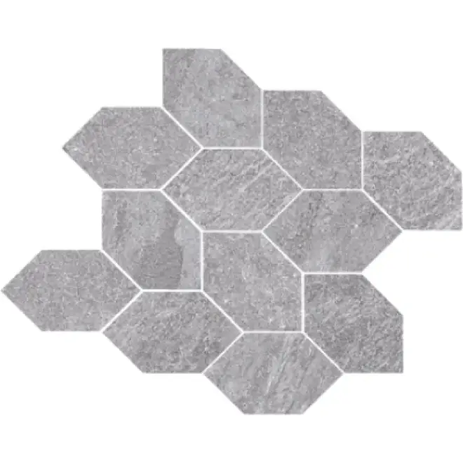 Schneller Versand PrimeCollection QuarzStone Mosaik Foliage Grey 30x32 cm