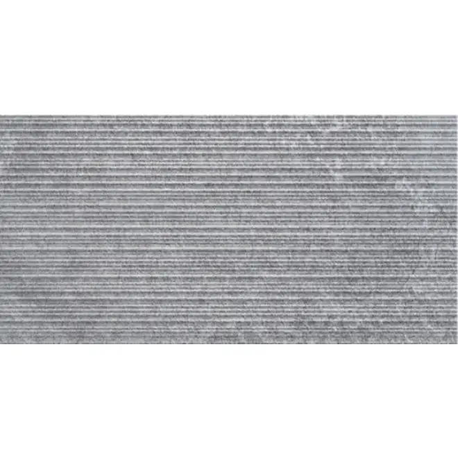 Aktuell PrimeCollection QuarzStone Wanddekor Lines Grey 30x60 cm