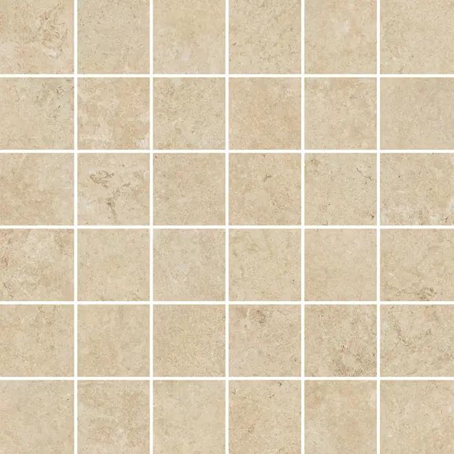 Margres Pure Stone Beige Anpoliert Mosaik 5x5 30x30 cm Neue Kollektion