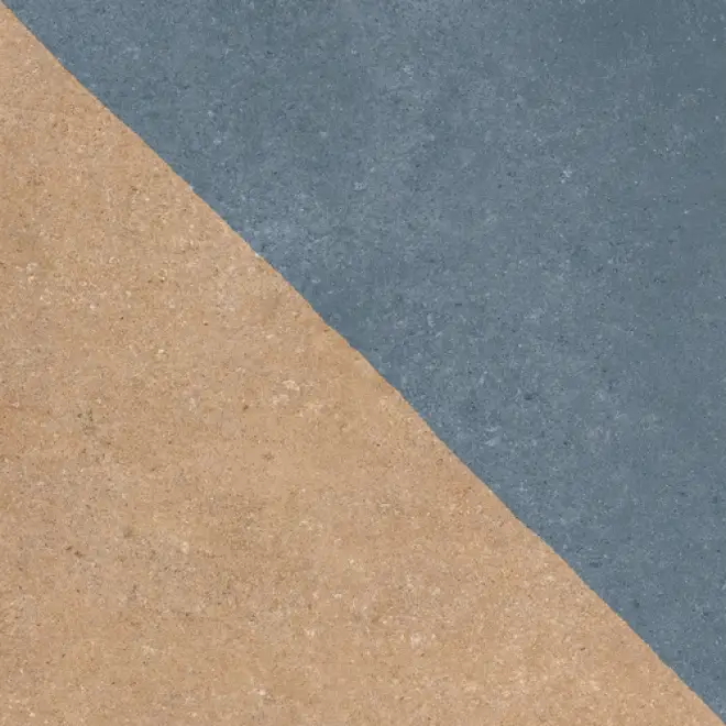 Keraben Terracotta Barro-Azul Dekor Modul Matt 20x20 cm Neue Ware