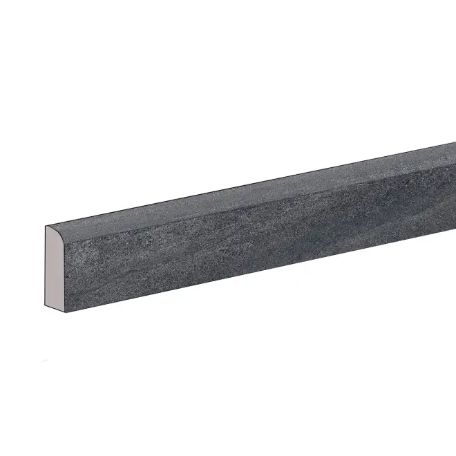 Beliebt Sant Agostino Bergstone Black Naturale Sockel 7,3x60 cm