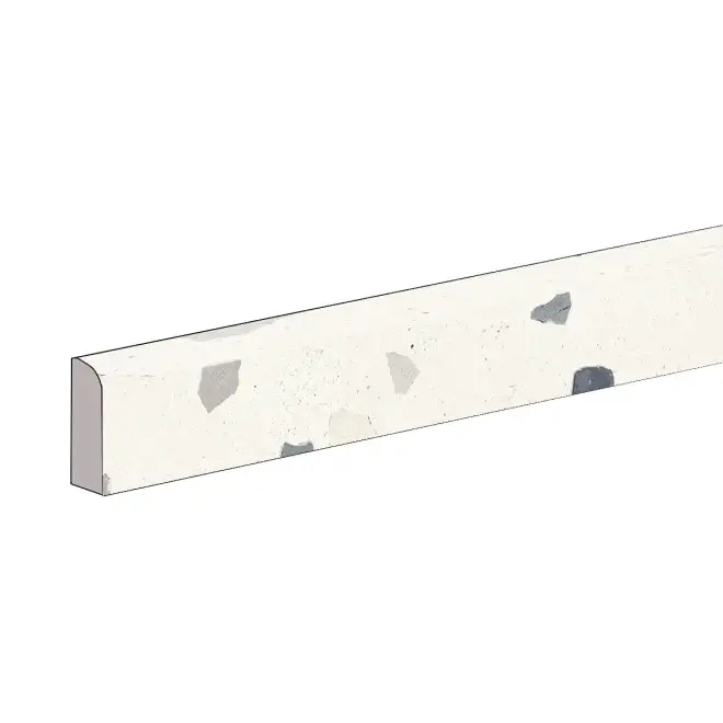 Heißes Angebot Sant Agostino Deconcrete De-Micro White Naturale Sockel 7,3x120 cm