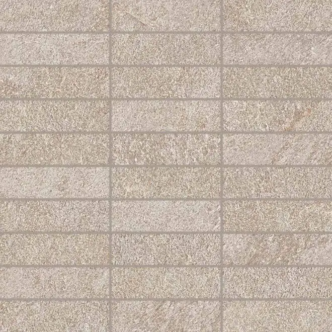 Keope Arke Beige Mosaik Listello Spazzolato (R10) 30x30 cm Abverkauf