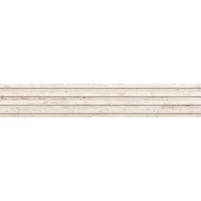 Bestpreis Keope Trevi Ivory Dekor Plisse 3D Silky 3D 18,4x120 cm