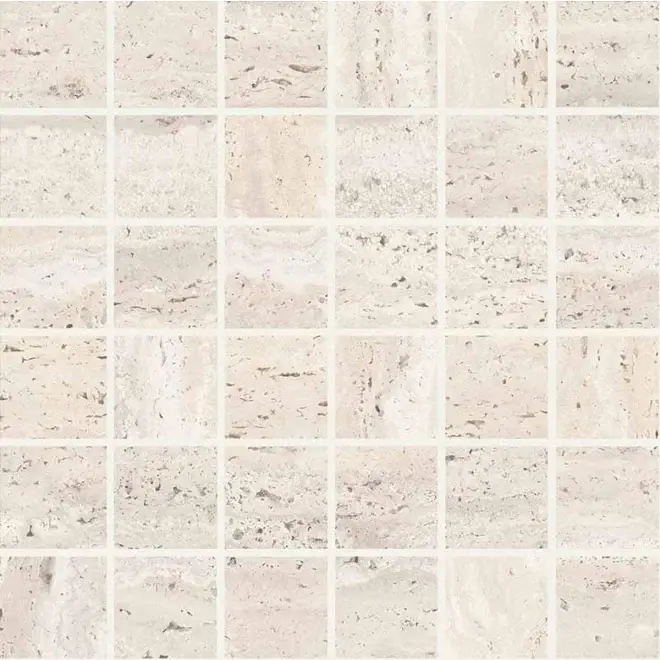 Zertifiziert Keope Omnia Tivoli Ivory Mosaik 5x5 Spazzolato (R10) 30x30 cm