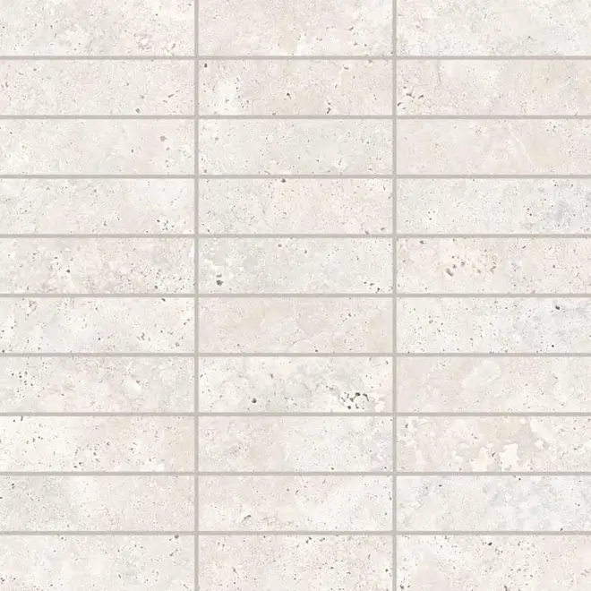 Top-Angebot Keope Trevi Cross White Mosaik Listelli Spazzolato (R10) 30x30 cm