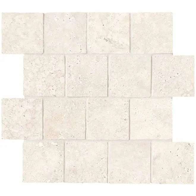Direktkauf Keope Trevi Cross Ivory Mosaik Burattato Spazzolato (R10) 31x31 cm