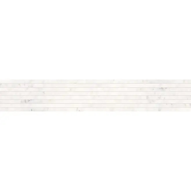Super-Preis Keope Versilia Michelangelo White Dekor Plisse 20x120 cm