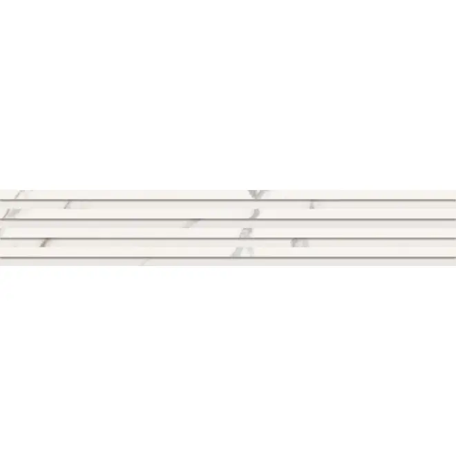 Top-Preis Keope Versilia Assoluto White Dekor Plisse 3D 18,4x120 cm