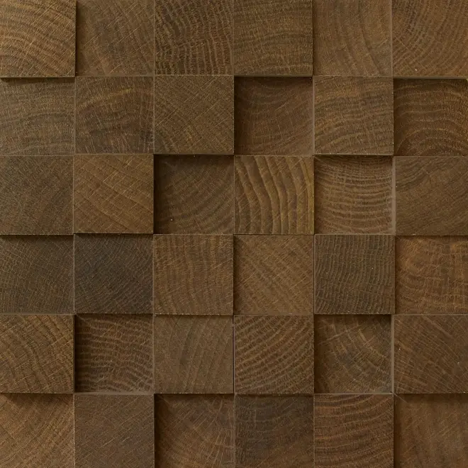 Zertifiziert Provenza W-Circles Wenge 3D Mosaik 28x28 cm