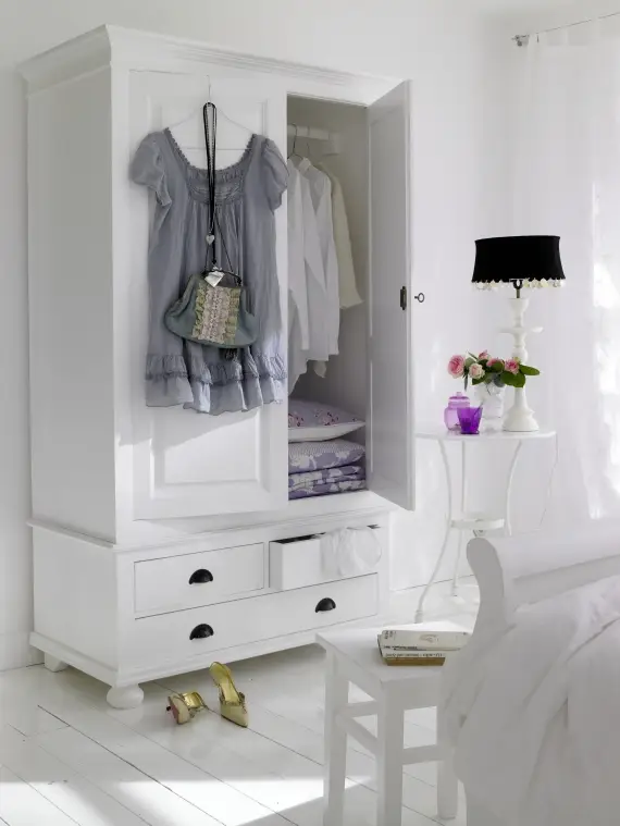 Kleiderschrank Landhausstil in 15 Farben Günstig