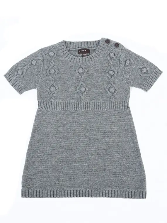 Top-Angebot Strickkleid grau von norlie