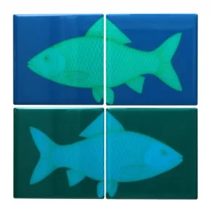 4er Set Love Tiles Untersetzer von Gift Company Preisreduziert