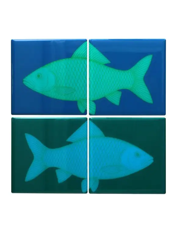 4er Set Love Tiles Untersetzer von Gift Company Preisreduziert