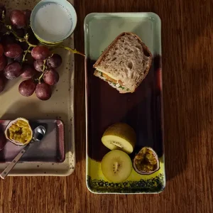 Cake Tray, 13,5x31,5 cm, 70s Keramik von HKliving Ausverkauf