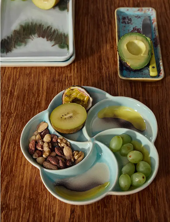 Snack Tablett, Ø20 cm,70s Keramik v. HKliving Garantierte Lieferung